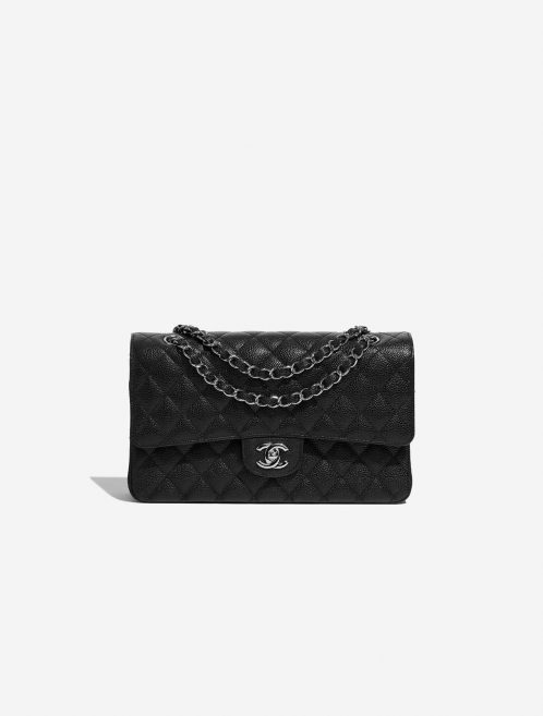 Pre-owned Chanel bag Timeless Medium Caviar Black Black Front | Sell your designer bag on Saclab.com