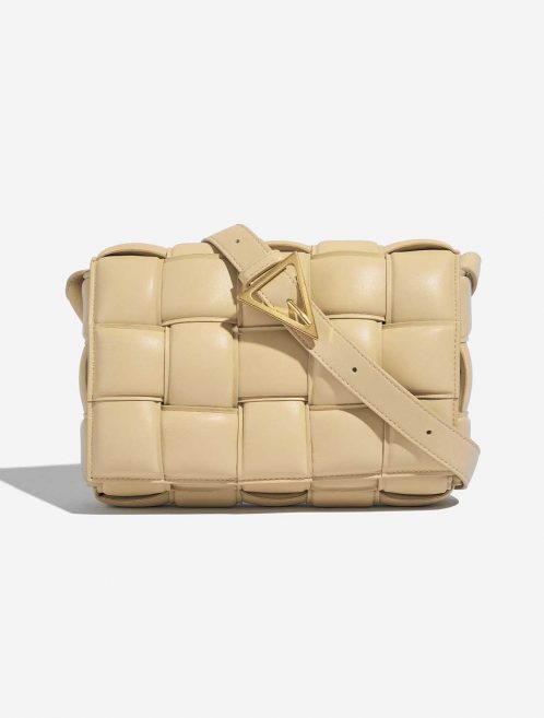 Pre-owned Bottega Veneta bag Cassette Calf Porridge Beige Front | Sell your designer bag on Saclab.com