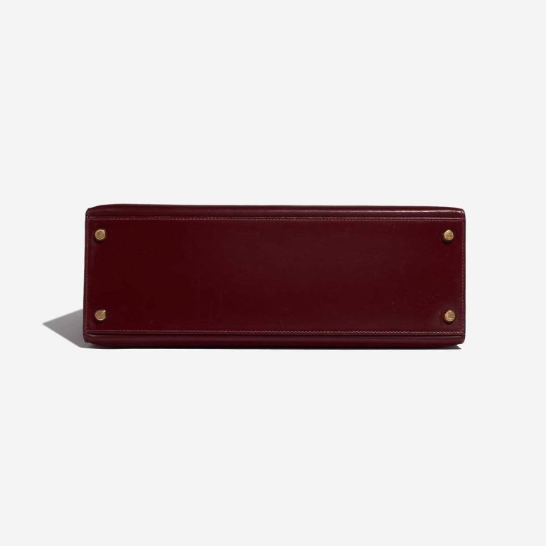 Pre-owned Hermès bag Vintage Kelly 32 Box Rouge H Red Bottom | Sell your designer bag on Saclab.com