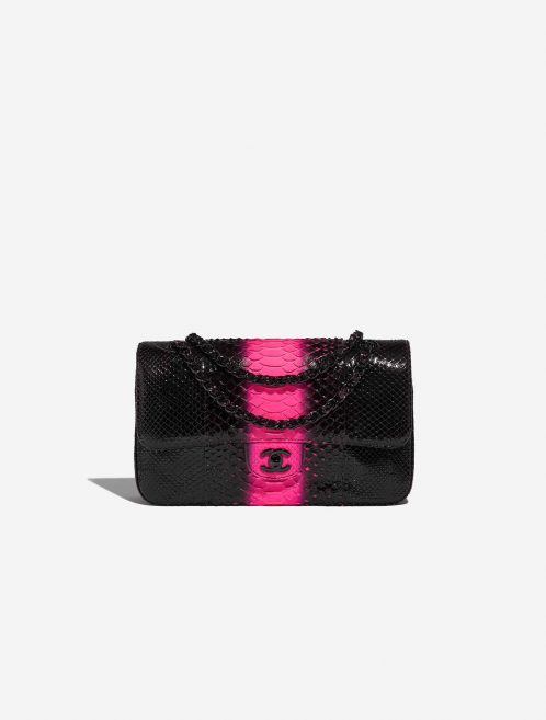 Pre-owned Chanel bag Timeless Medium Python Black / Pink Black, Pink Front | Sell your designer bag on Saclab.com