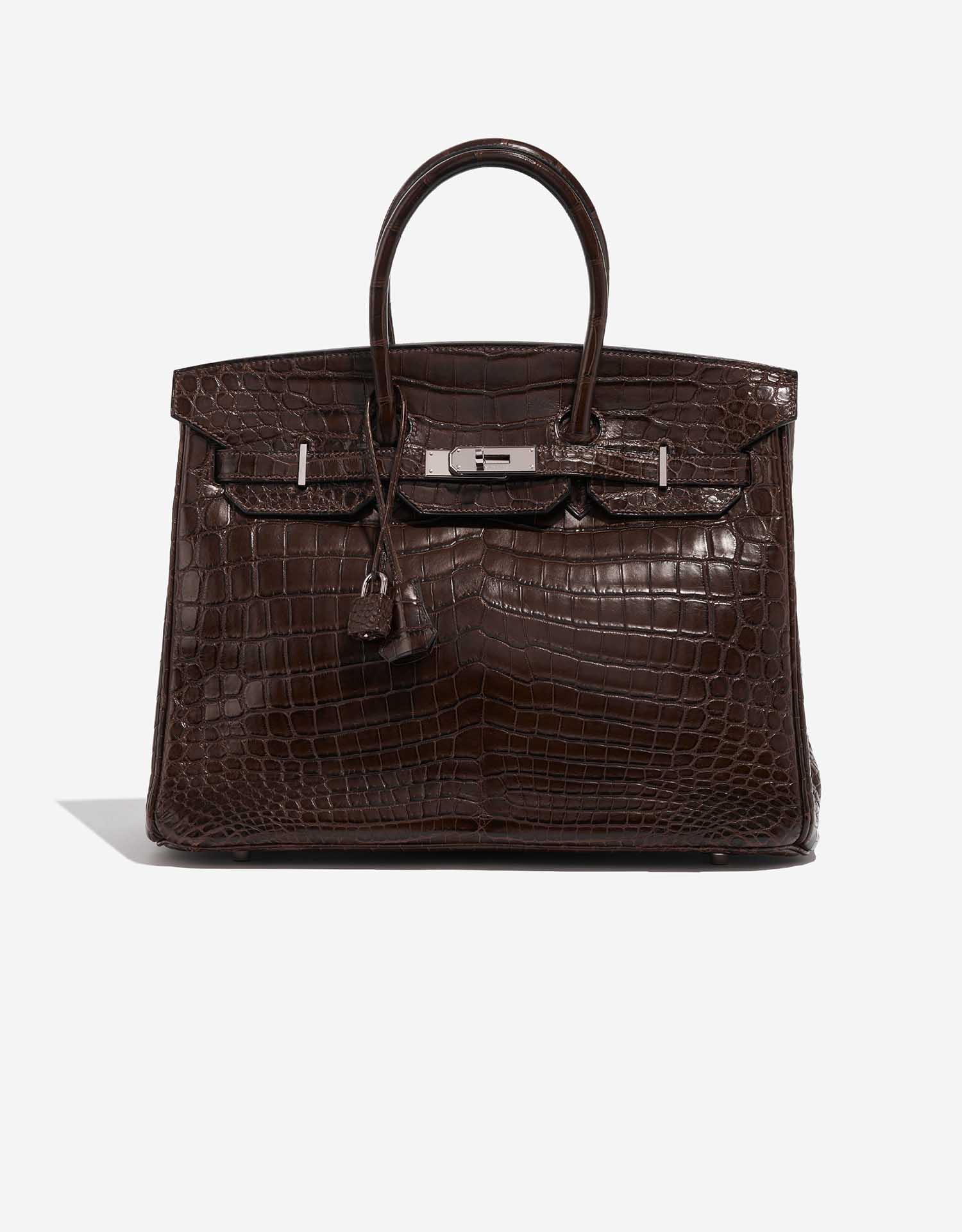 Hermès Birkin 35 Crocodile Niloticus Marron SACLÀB - Main Image