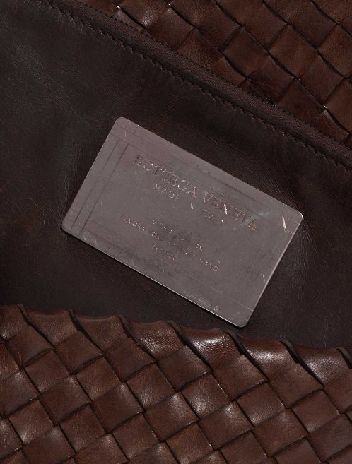 Pre-owned Bottega Veneta bag Cabat Large Calf Dark Brown Brown Logo | Sell your designer bag on Saclab.com
