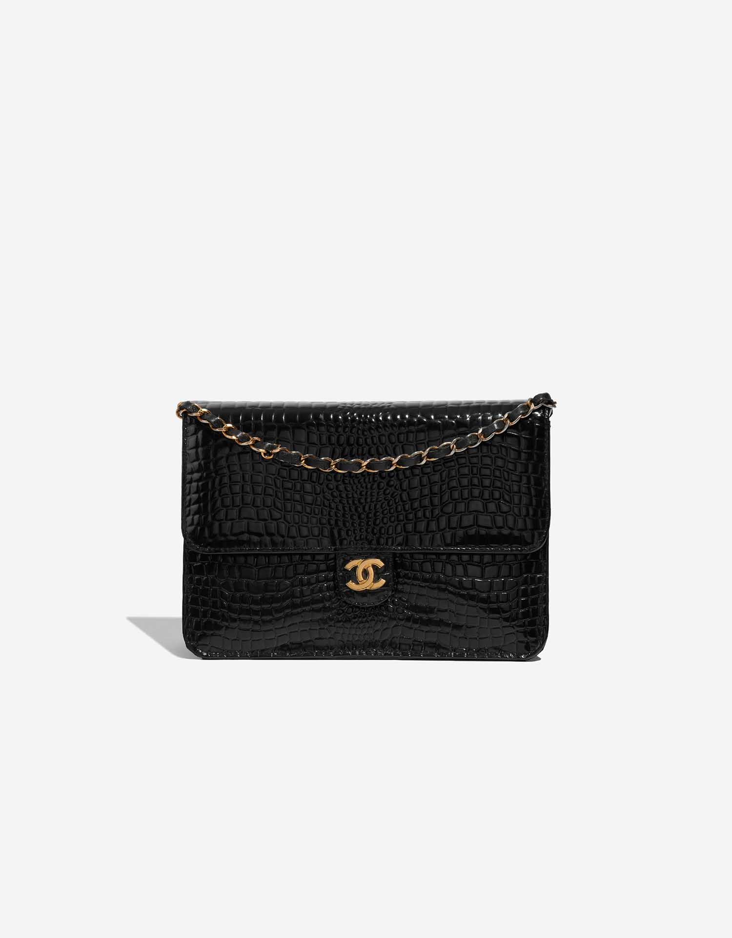 Chanel Timeless Single Flap Medium Crocodile Black SACLÀB