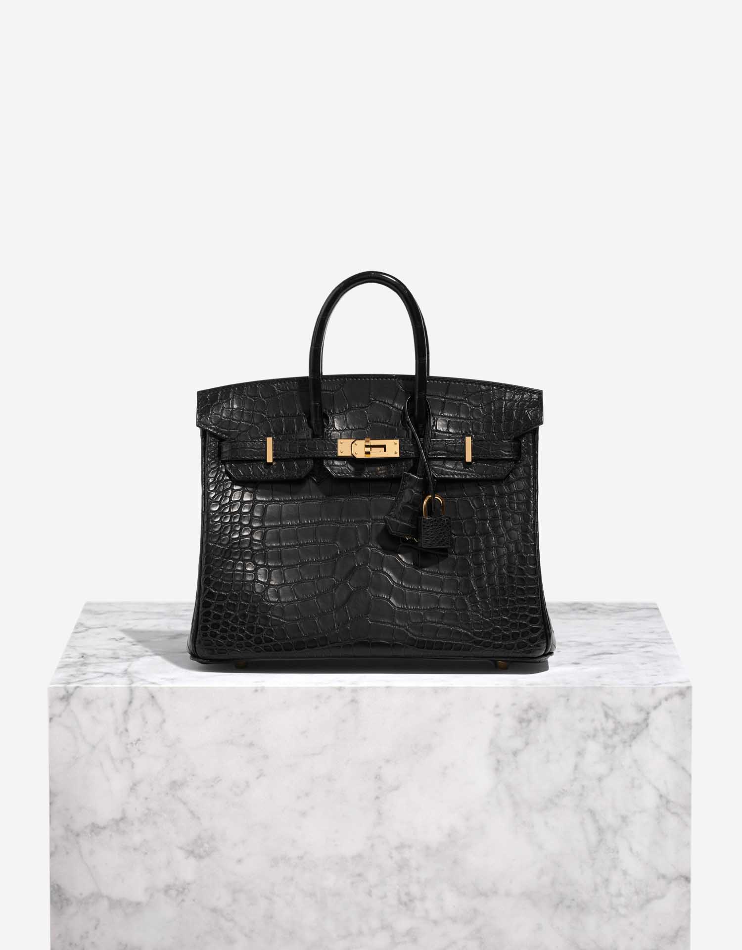 Hermès Birkin 25 Matte Alligator Black SACLÀB - Main Image