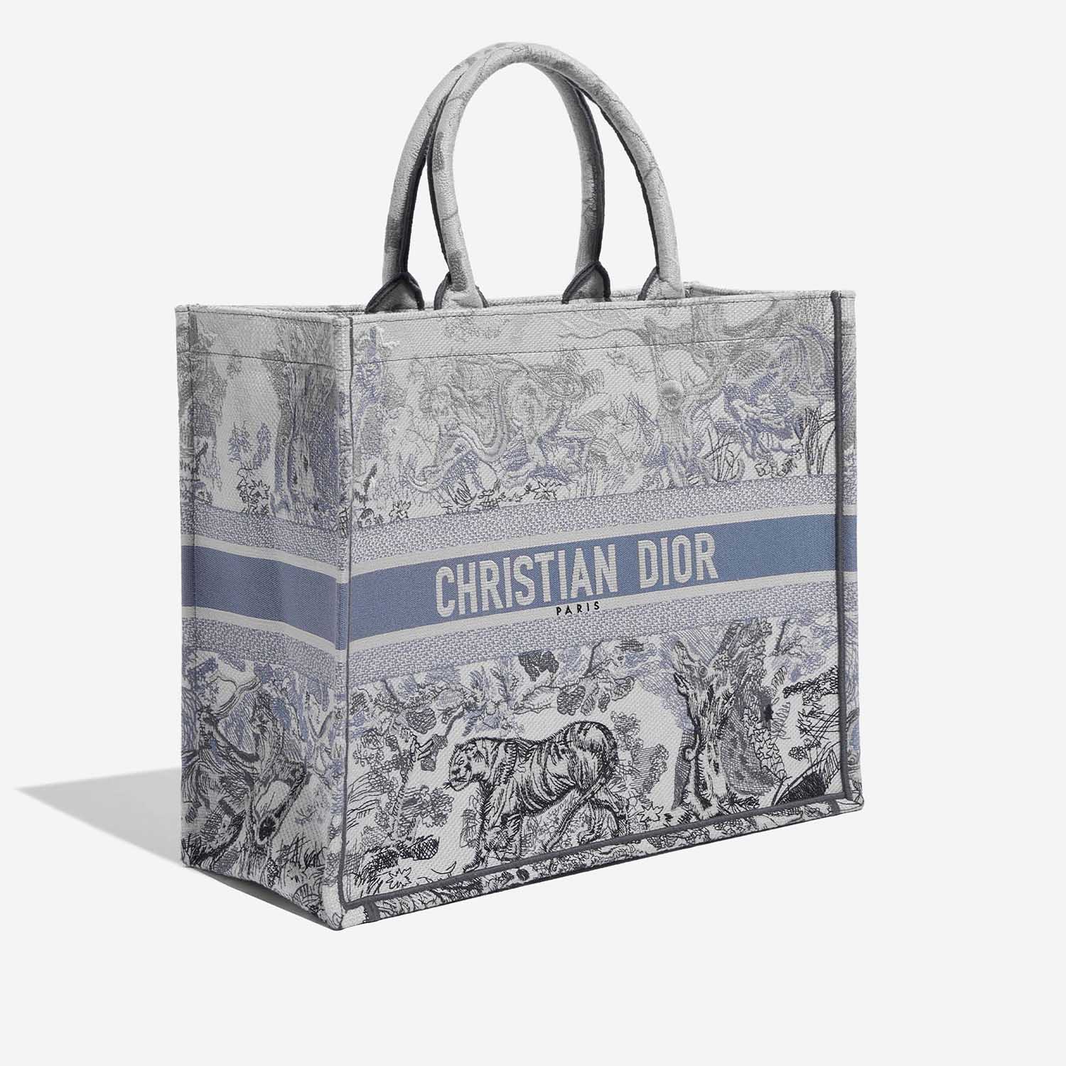 Dior★Dior Large Check Book Tote Bag Dior Black/White Checkered Embroidered Canvas Large Book