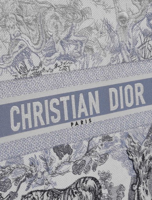 Pre-owned Dior bag Book Tote Large Canvas Blue Blue Logo | Sell your designer bag on Saclab.com