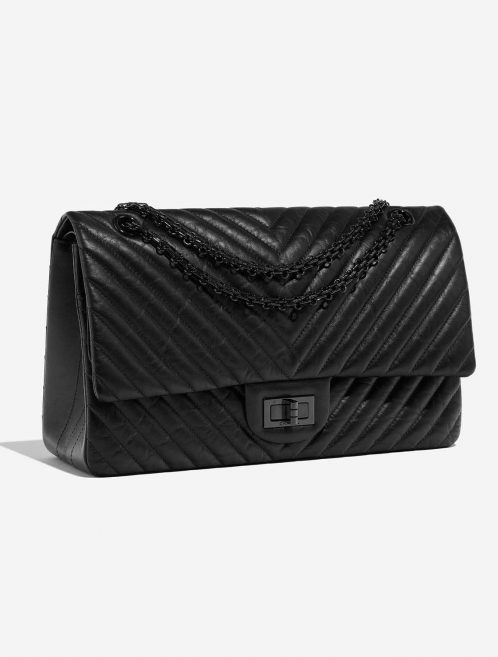 Pre-owned Chanel bag 2.55 Reissue 227 Calf So Black Black Side Front | Sell your designer bag on Saclab.com