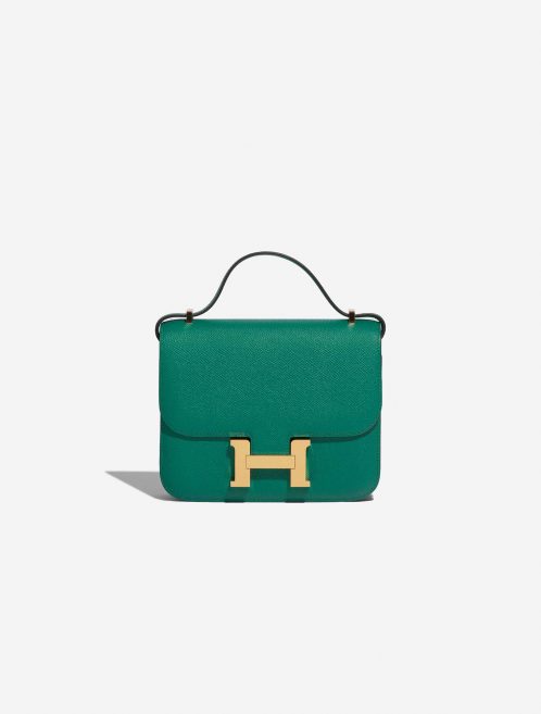 Pre-owned Hermès bag Constance 18 Espom Vert Jade Green Front | Sell your designer bag on Saclab.com