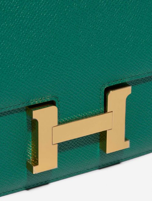 Pre-owned Hermès bag Constance 18 Espom Vert Jade Green Closing System | Sell your designer bag on Saclab.com