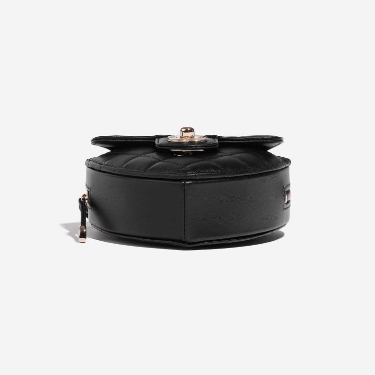 Pre-owned Chanel bag Timeless Heart Small Lambskin Black Black Bottom | Sell your designer bag on Saclab.com
