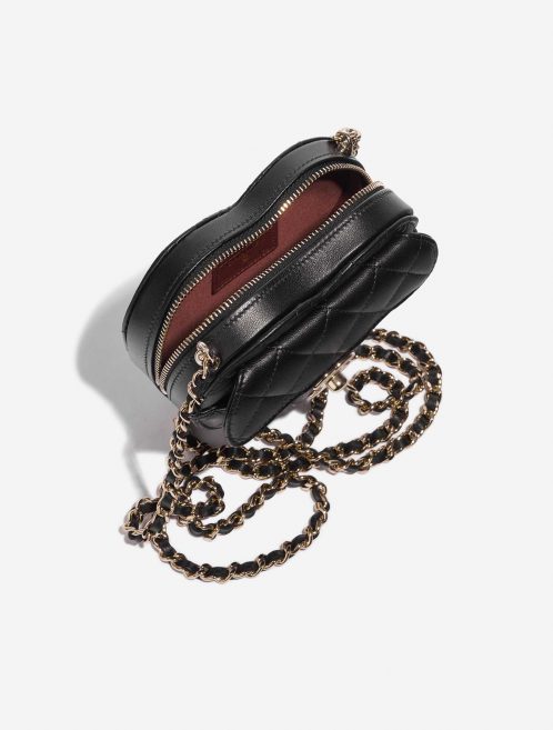 Pre-owned Chanel bag Timeless Heart Small Lambskin Black Black Inside | Sell your designer bag on Saclab.com