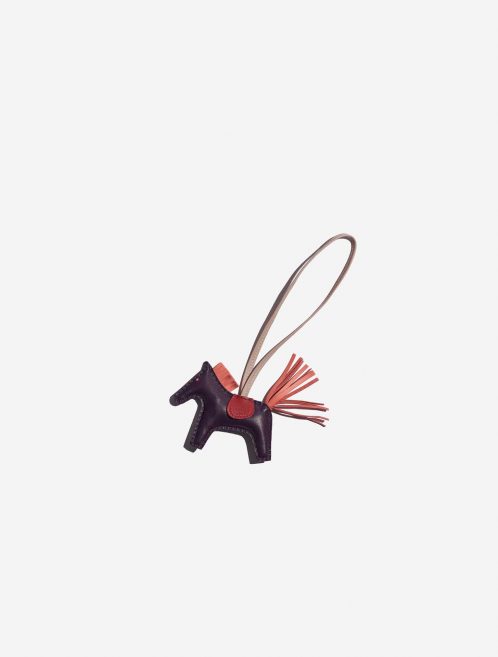 Pre-owned Hermès bag Rodeo PM Milo Lamb Raisin / Flamingo / Rouge Vif Multicolour, Violet Front | Sell your designer bag on Saclab.com