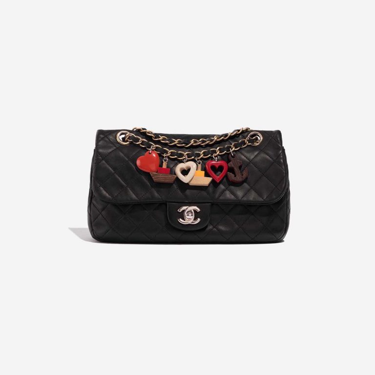 Pre-owned Chanel bag Timeless Medium Lamb Black Black Front | Sell your designer bag on Saclab.com