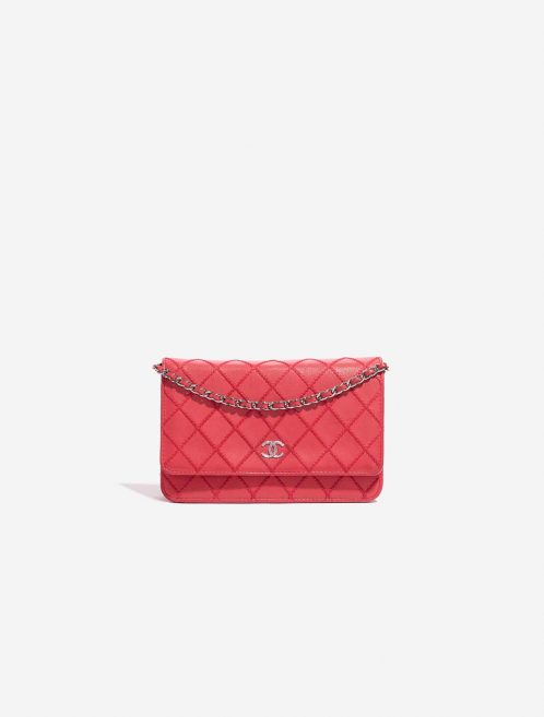 Pre-owned Chanel bag Timeless WOC Lamb Red Red Front | Sell your designer bag on Saclab.com