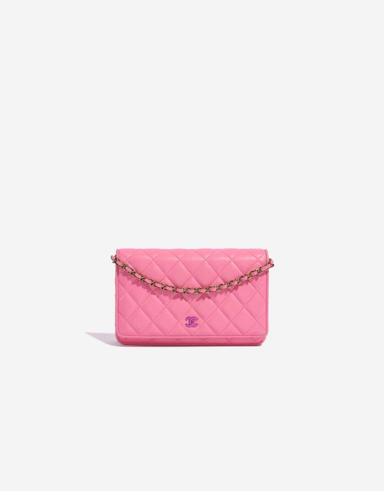 CHANEL ★ Chanel Mini llic Like a Wallet Flap Bag Pink Small flap wallet - Lambskin & gold-tone metal, light pink