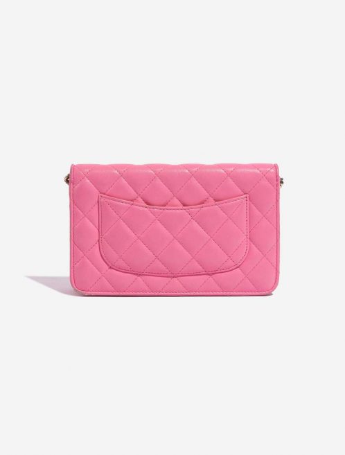 Pre-owned Chanel bag Timeless WOC Lamb Pink / Yellow Pink Back | Sell your designer bag on Saclab.com