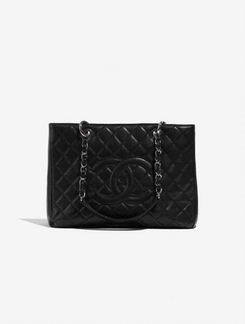 Pre-owned Chanel bag Shopping Tote GST Caviar Black Black Front | Sell your designer bag on Saclab.com