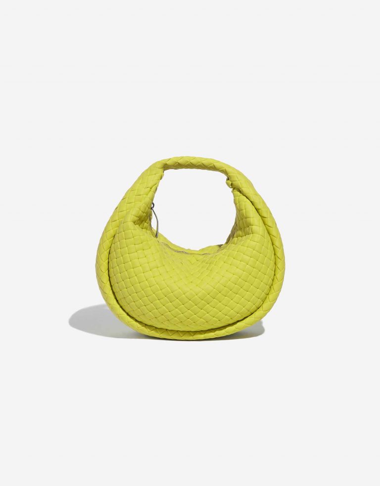 Pre-owned Bottega Veneta bag Padded Jodie Mini Rubber Vert Kiwi Green Front | Sell your designer bag on Saclab.com