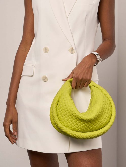 Pre-owned Bottega Veneta bag Padded Jodie Mini Rubber Vert Kiwi Green Model | Sell your designer bag on Saclab.com