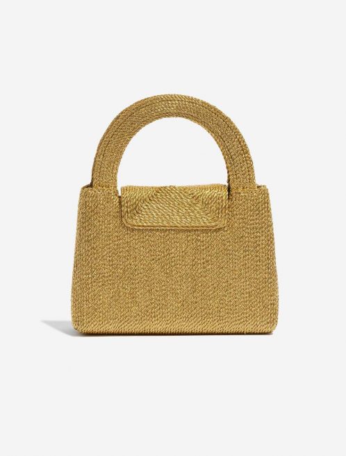 Pre-owned Chanel bag Timeless Handle Small Silk Rope Gold Gold Back | Sell your designer bag on Saclab.com