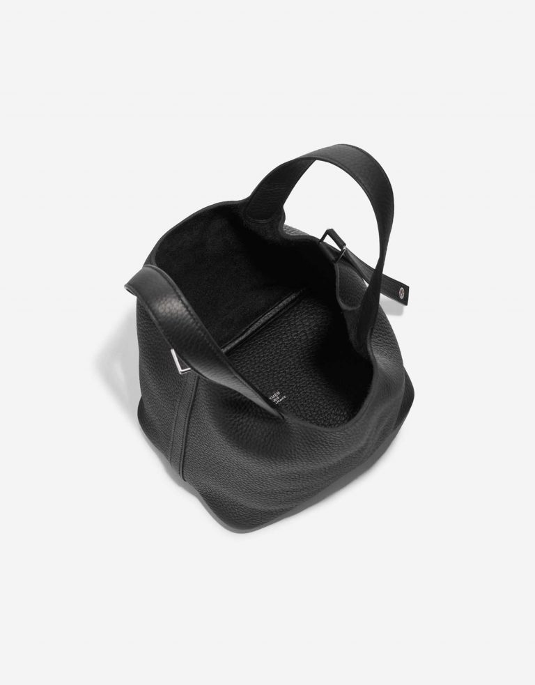 Pre-owned Hermès bag Picotin 18 Taurillon Clemence Black Black Inside | Sell your designer bag on Saclab.com