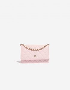 Pre-owned Chanel bag Timeless WOC Caviar Light Pink Pink Front | Sell your designer bag on Saclab.com