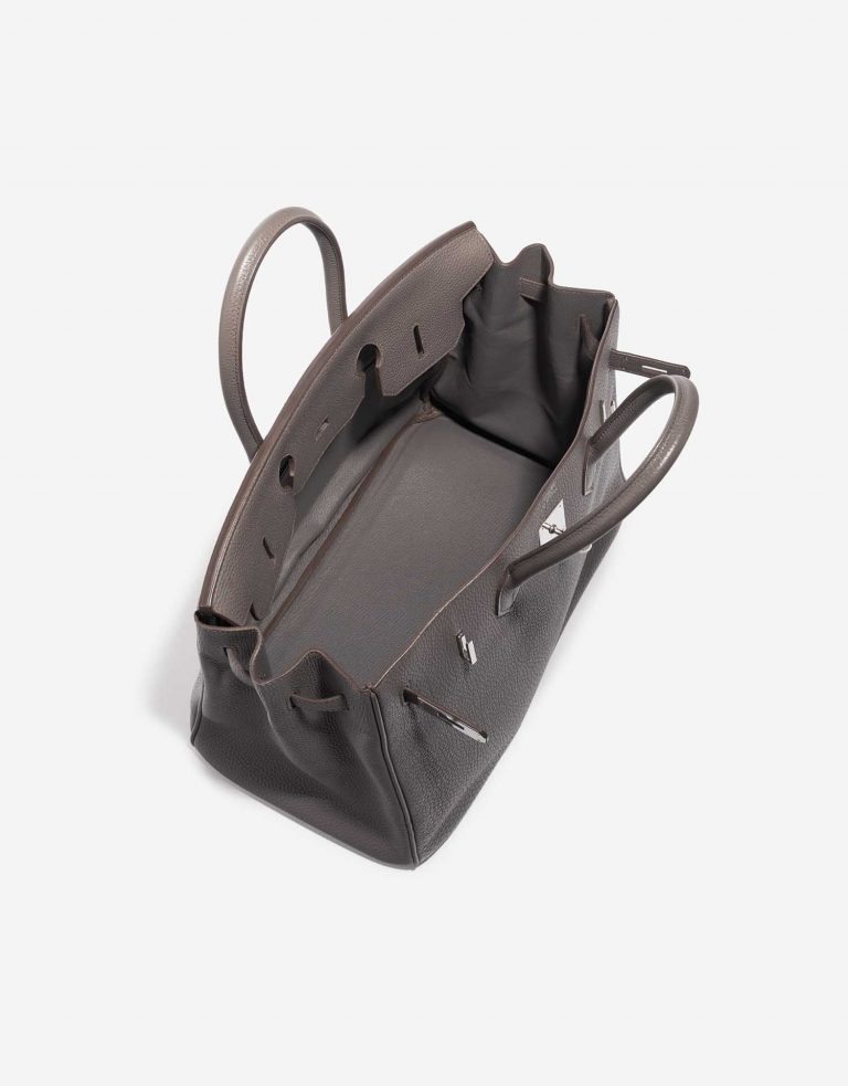 Pre-owned Hermès bag Birkin 35 Togo Etain Grey Inside | Sell your designer bag on Saclab.com
