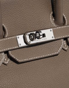 Pre-owned Hermès bag Birkin 35 Togo Etoupe Grey Closing System | Sell your designer bag on Saclab.com