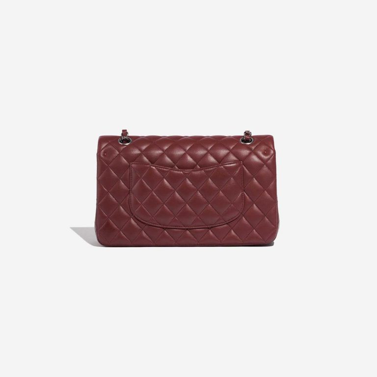 Pre-owned Chanel bag Timeless Medium Lamb Dark Red Red Back | Sell your designer bag on Saclab.com