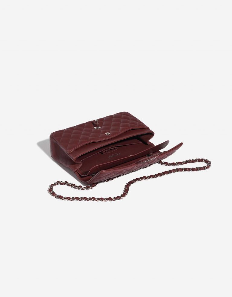 Pre-owned Chanel bag Timeless Medium Lamb Dark Red Red Inside | Sell your designer bag on Saclab.com