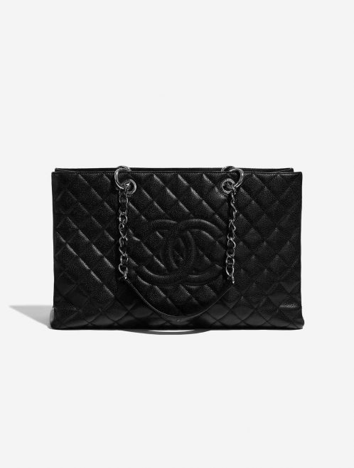 Pre-owned Chanel bag Shopping Tote GST Caviar Black Black Front | Sell your designer bag on Saclab.com