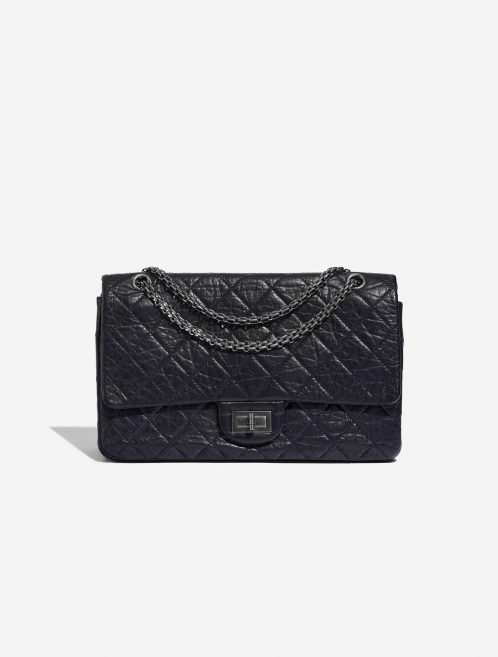 Pre-owned Chanel bag 2.55 Reissue 227 Aged Calfskin Dark Blue Blue Front | Sell your designer bag on Saclab.com