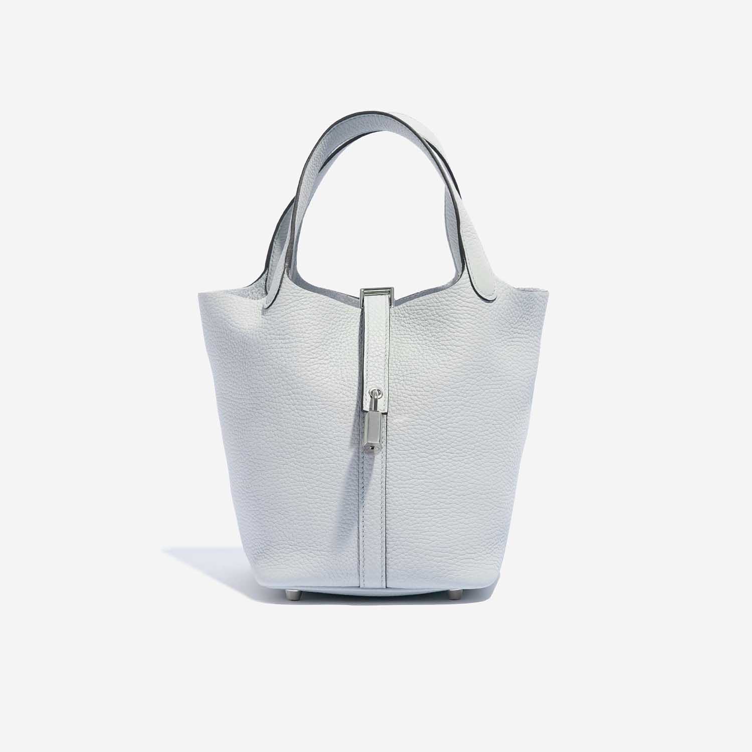 Hermès Picotin 18 Clemence Blue Pale | SACLÀB