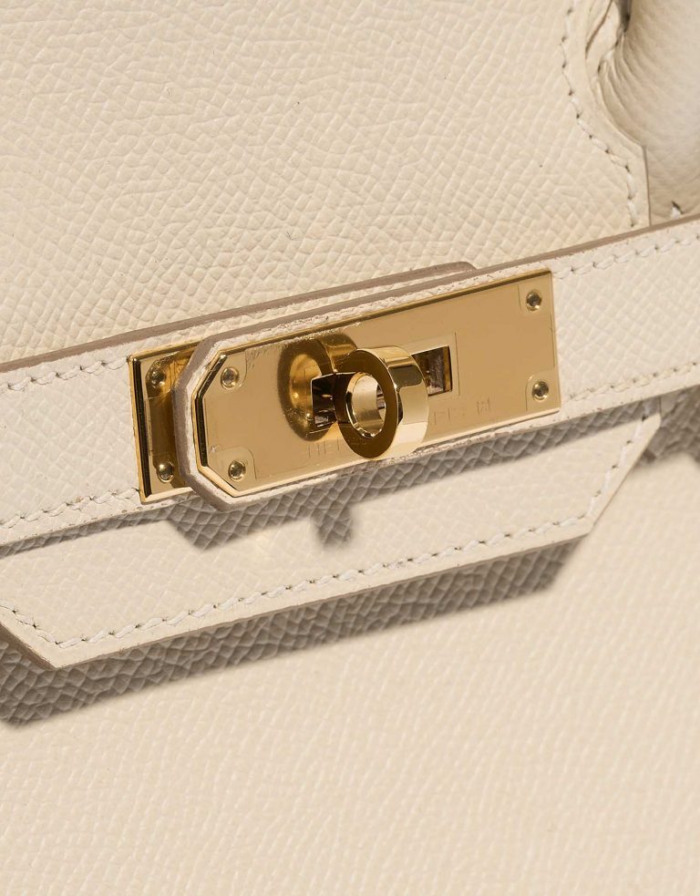 Pre-owned Hermès bag Birkin 30 Epsom Craie Beige Front | Sell your designer bag on Saclab.com