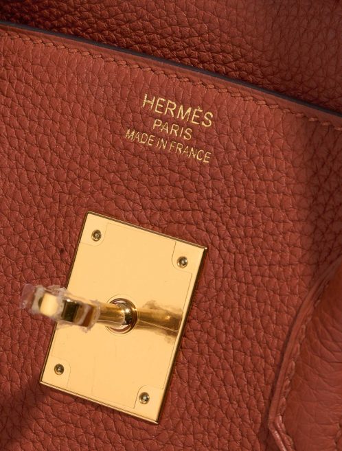 Pre-owned Hermès bag Birkin 35 Togo Cuivre Brown Logo | Sell your designer bag on Saclab.com