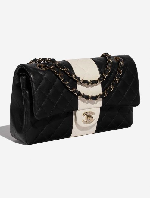Pre-owned Chanel bag Timeless Medium Lamb Black / White Black, White Side Front | Sell your designer bag on Saclab.com