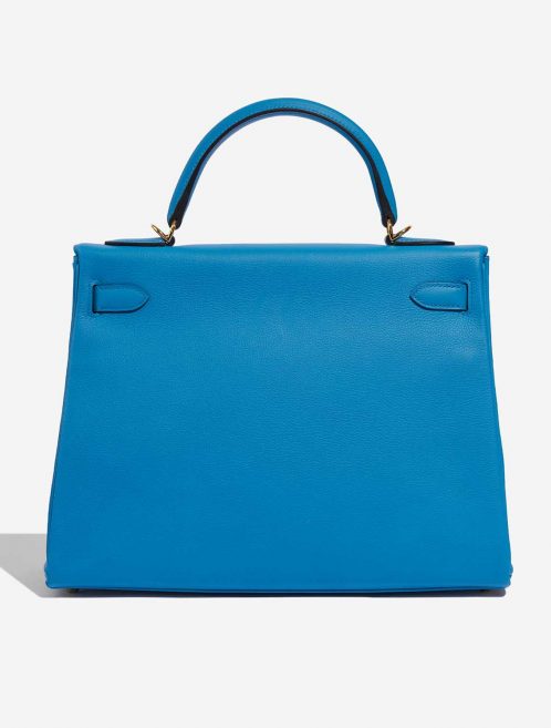Pre-owned Hermès bag Kelly 32 Evercolour Blue Frida Blue Back | Sell your designer bag on Saclab.com