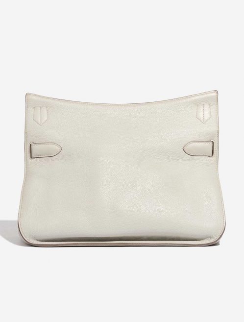 Pre-owned Hermès bag Jypsière 34 Clemence Beton White Back | Sell your designer bag on Saclab.com