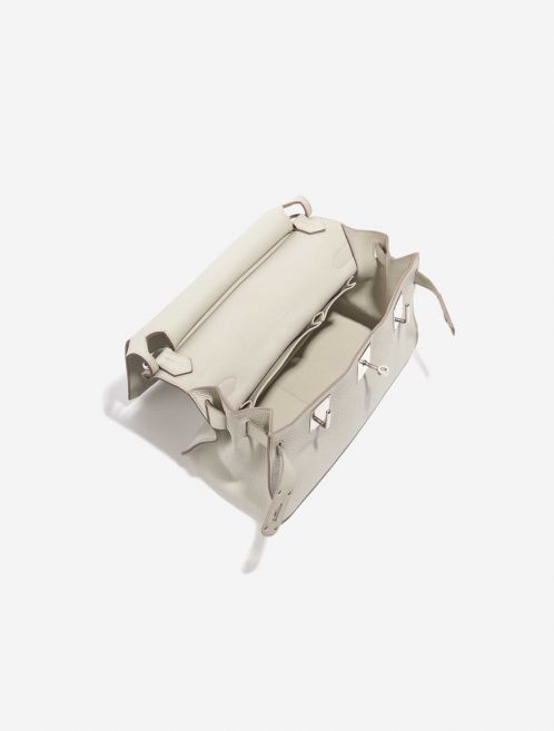 Pre-owned Hermès bag Jypsière 34 Clemence Beton White Inside | Sell your designer bag on Saclab.com
