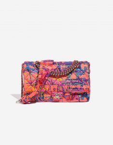 Pre-owned Chanel bag Timeless Maxi Nylon Graffiti Multicolour Front | Sell your designer bag on Saclab.com