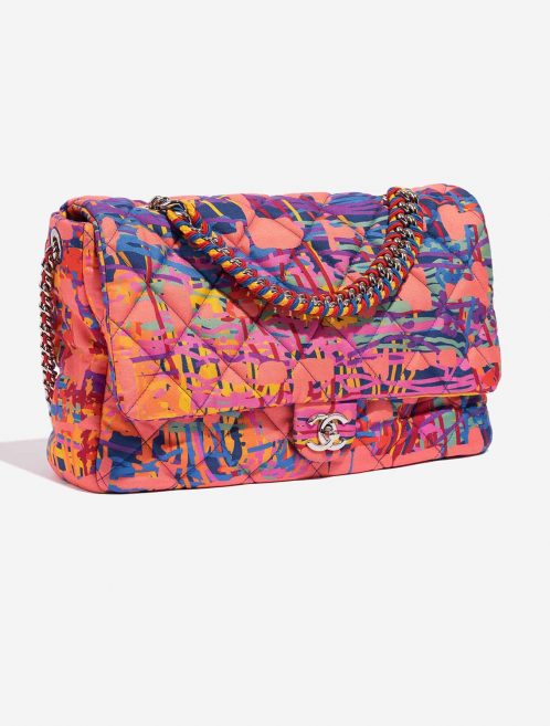 Pre-owned Chanel bag Timeless Maxi Nylon Graffiti Multicolour Side Front | Sell your designer bag on Saclab.com