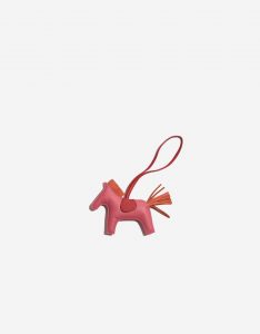 Pre-owned Hermès bag Rodeo MM Milo Rose Azalee / Orange Poppy / Rouge Indien Pink Front | Sell your designer bag on Saclab.com