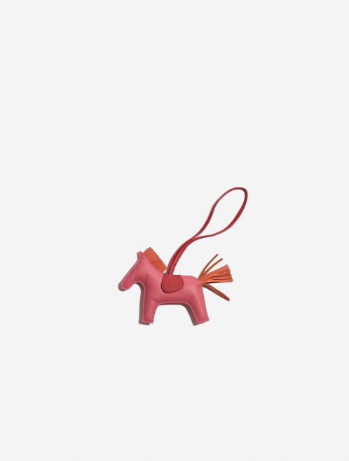 Pre-owned Hermès bag Rodeo MM Milo Rose Azalee / Orange Poppy / Rouge Indien Pink Front | Sell your designer bag on Saclab.com