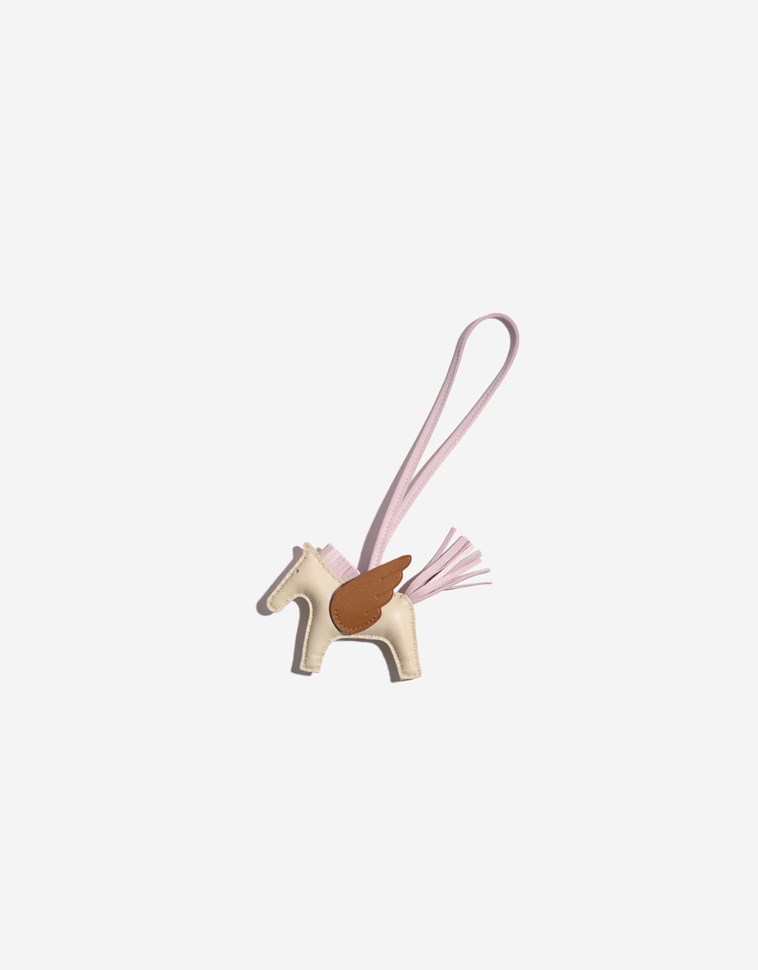 【馬毛使用 /Gold & Mauve Pale】HERMES Charm ロデオ PM HERMES エルメス バッグチャーム ロデオ PM ゴールド