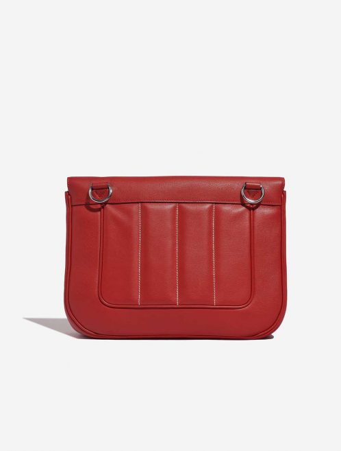 Pre-owned Hermès bag Berline 28 Swift Rouge Tomate Red Back | Sell your designer bag on Saclab.com