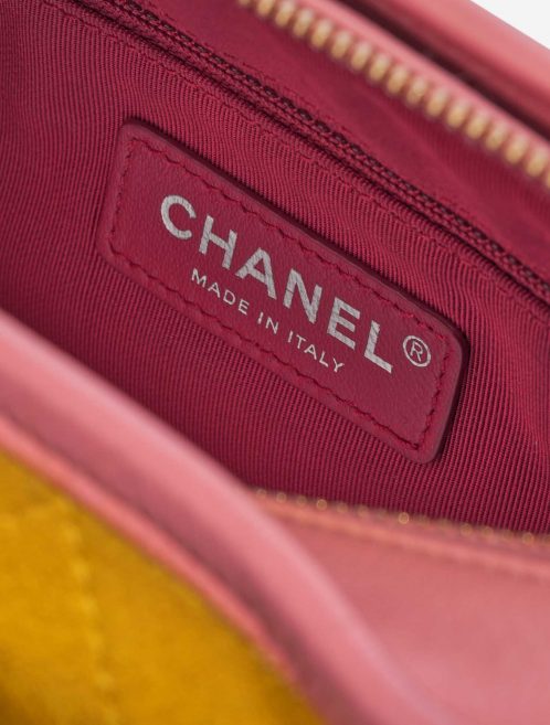 Pre-owned Chanel bag Gabrielle Small Calf / Suede Multicolour Multicolour, Yellow Logo | Sell your designer bag on Saclab.com