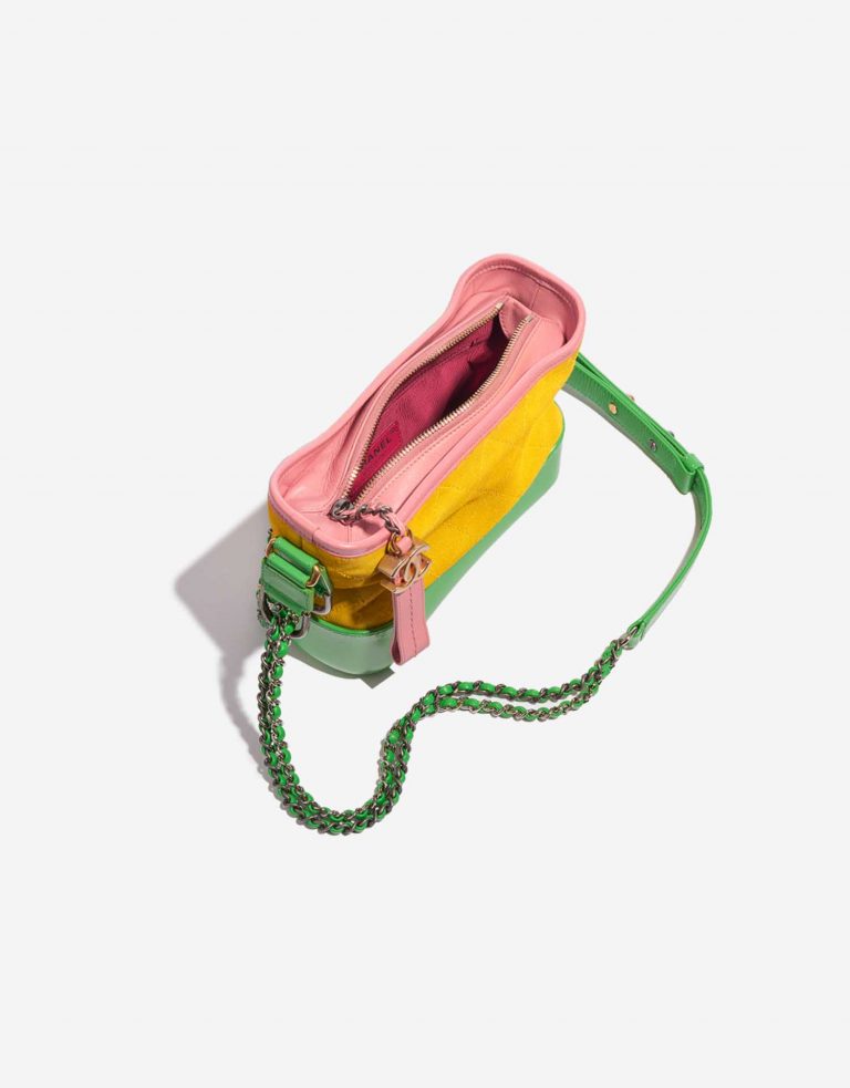 Pre-owned Chanel bag Gabrielle Small Calf / Suede Multicolour Multicolour, Yellow Inside | Sell your designer bag on Saclab.com