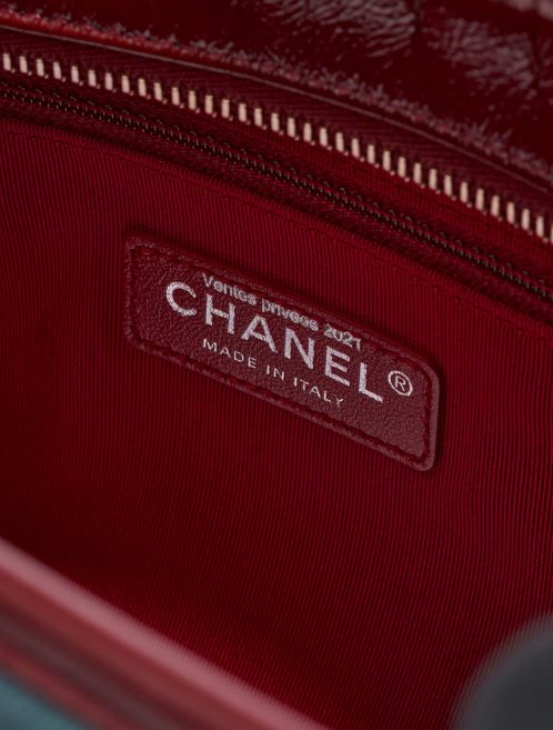 Pre-owned Chanel bag Gabrielle Large Calf / Suede Dark Blue / Grayish Blue / Bordeaux Blue Logo | Sell your designer bag on Saclab.com