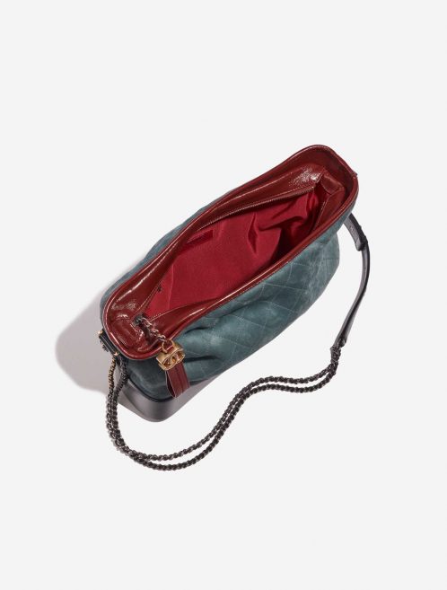 Pre-owned Chanel bag Gabrielle Large Calf / Suede Dark Blue / Grayish Blue / Bordeaux Blue Inside | Sell your designer bag on Saclab.com