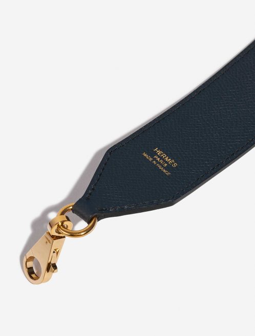 Pre-owned Hermès bag Strap Epsom Bleu Indigo / Rose Extreme / Lime Multicolour Detail | Sell your designer bag on Saclab.com